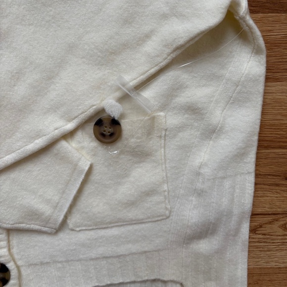 Free People ivory soft sweater cardigan - Picture 7 of 12